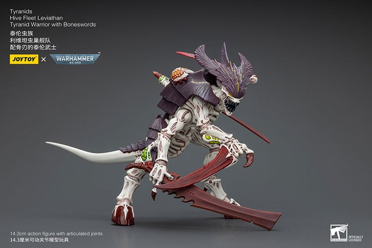 Warhammer 40K - Tyranids Hive Fleet Leviathan - Tyranid Warrior with Bonesword 1/18 Scale Action Figure (preorder Q3) - Collectables > Action Figures > toys -  Joy Toy