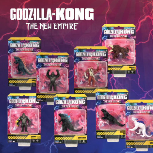 Godzilla X Kong - 2 inch - MINI MONSTERS -  -  PLAYMATES