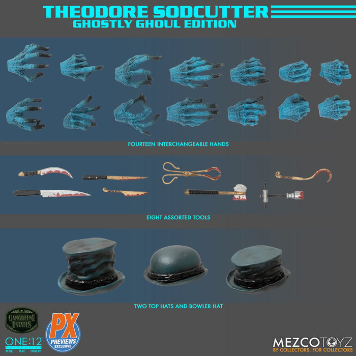ONE-12 COLLECTIVE THEODORE SODCUTTER GHOSTLY GHOUL ED - Exclusive (preorder Q1) - Collectables > Action Figures > toys -  MEZCO TOYS