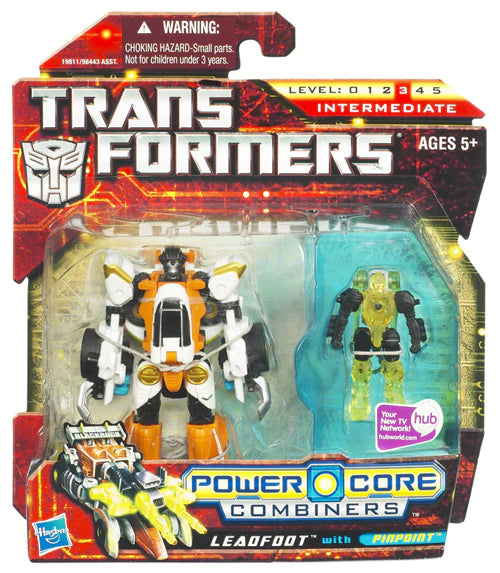 Transformers 6 Inch Action Figure Combiner 2-Pack Wave 2 - Leadfoot with Pinpoint (Street Racer) - Collectables > Action Figures > toys -  Hasbro