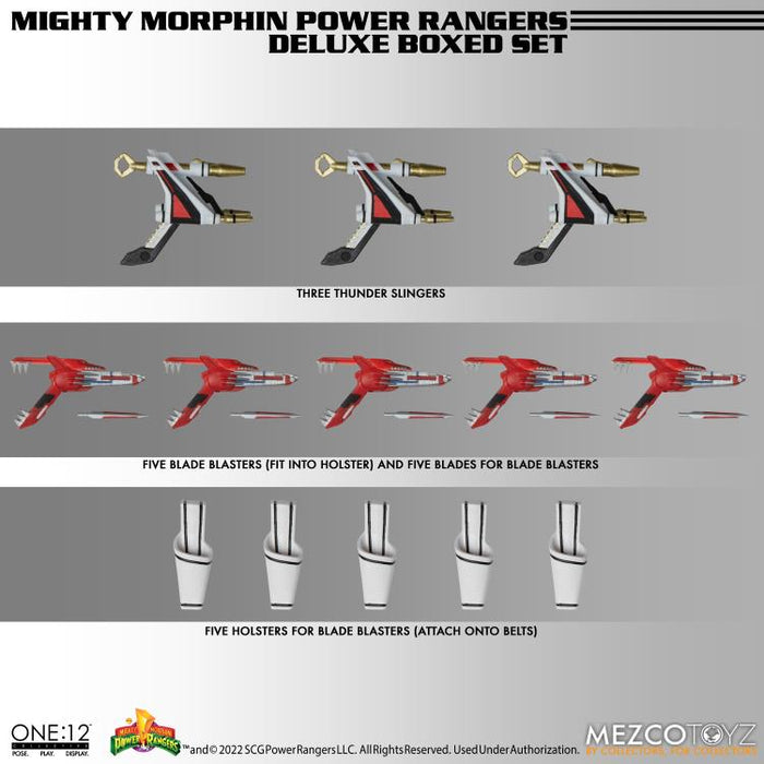 ONE:12 MIGHTY MORPHIN POWER RANGERS DLX SET (preorder) - Collectables > Action Figures > toys -  MEZCO TOYS