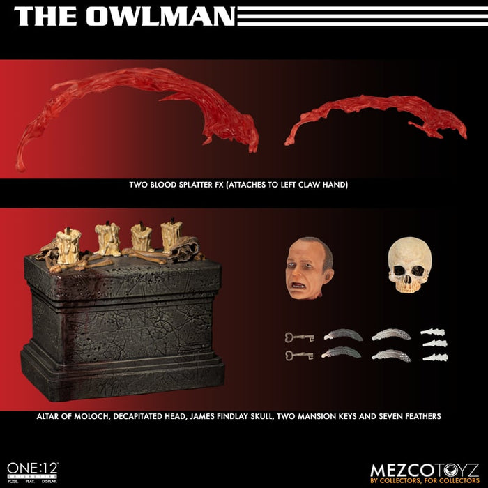 ONE:12 Lord of Tears - THE OWLMAN (preorder) - Collectables > Action Figures > toys -  MEZCO TOYS