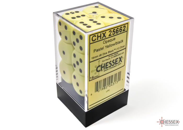 Chessex - 16mm d6 Dice Block (12 Dice) - Opaque - Accessories -  Chessex