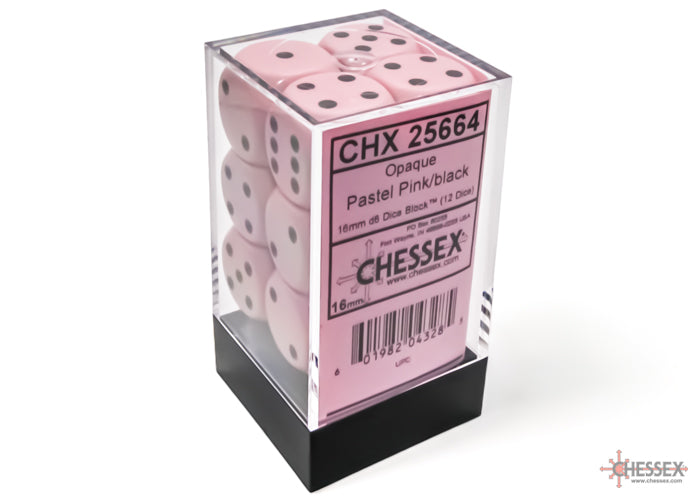 Chessex - 16mm d6 Dice Block (12 Dice) - Opaque - Accessories -  Chessex
