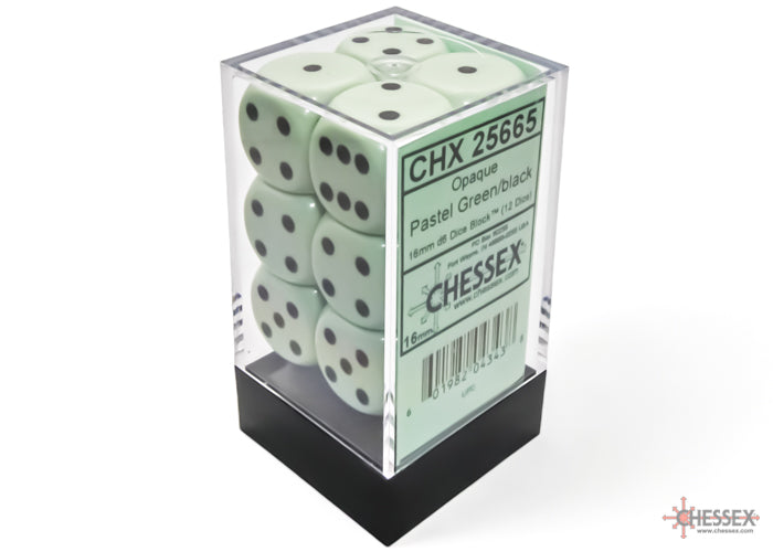 Chessex - 16mm d6 Dice Block (12 Dice) - Opaque - Accessories -  Chessex