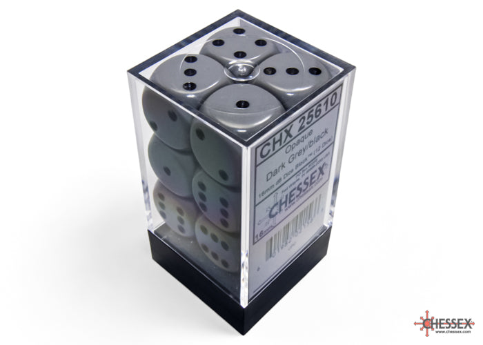 Chessex - 16mm d6 Dice Block (12 Dice) - Opaque - Accessories -  Chessex