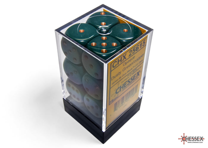 Chessex - 16mm d6 Dice Block (12 Dice) - Opaque - Accessories -  Chessex