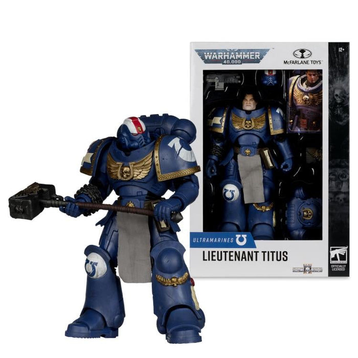 Warhammer 40,000: Space Marine 2 Ultramarines Lieutenant Titus Action Figure (preorder Q1 2025)