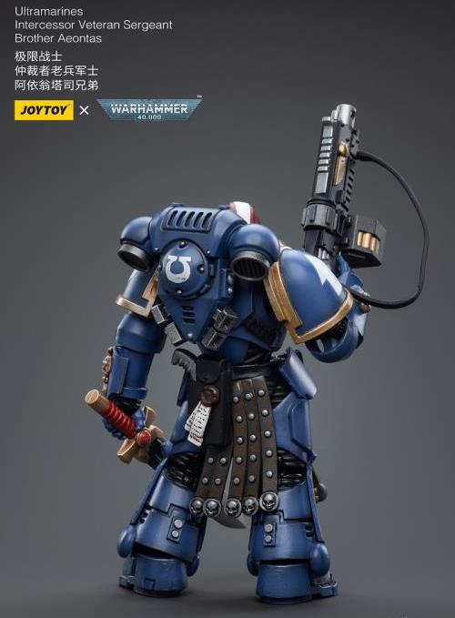 JoyToy - Warhammer 40k - Ultramarines - Intercessor Veteran Sergeant Brother Aeontas - Collectables > Action Figures > toys -  Joy Toy