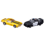Transformers Buzzworthy Bumblebee Studio Series Deluxe - 27BB Clunker Bumblebee vs. 28BB Barricade - Exclusive - Collectables > Action Figures > toys -  Hasbro