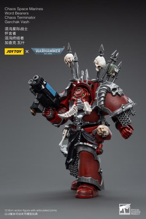 JoyToy - Warhammer 40k - Chaos - Word Bearers - Chaos Terminator Garchak Vash - Collectables > Action Figures > toys -  Joy Toy