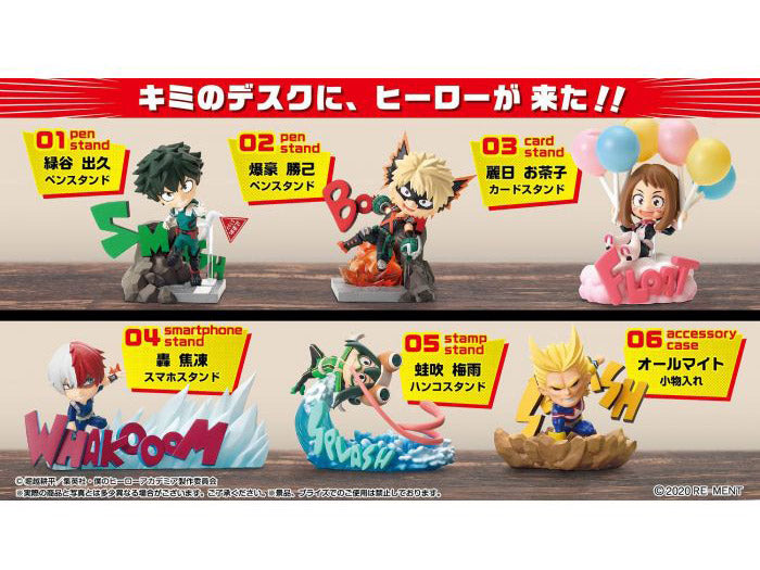 My Hero Academia: Wall Art Collection -Heroes & Villains-: 1Box (6pcs) (Reissue) - Collectables > Action Figures > toys -  re-ment