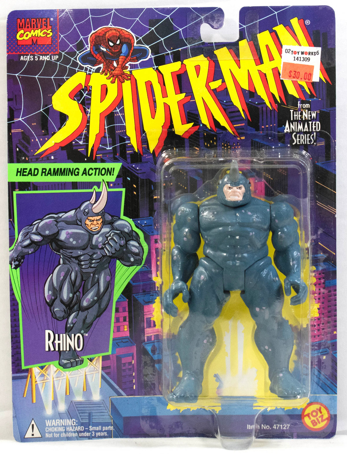 Spider-Man The Animated Series: Rhino (Sub-Par Packaging) — Toy Snowman