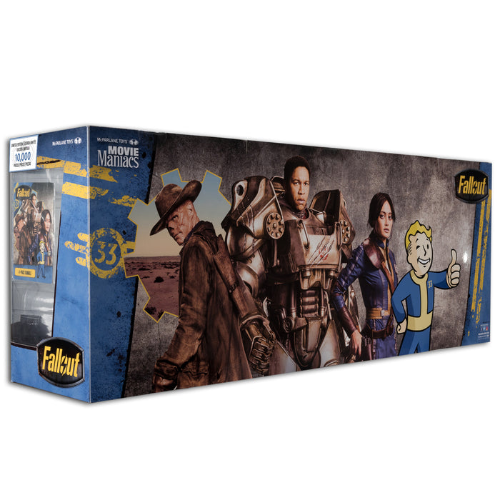 MOVIE MANIACS MULTIPACK - FALLOUT - LUCY MAXIMUS THE GHOUL AND VAULT BOY 4 Pack (preorder Dec)