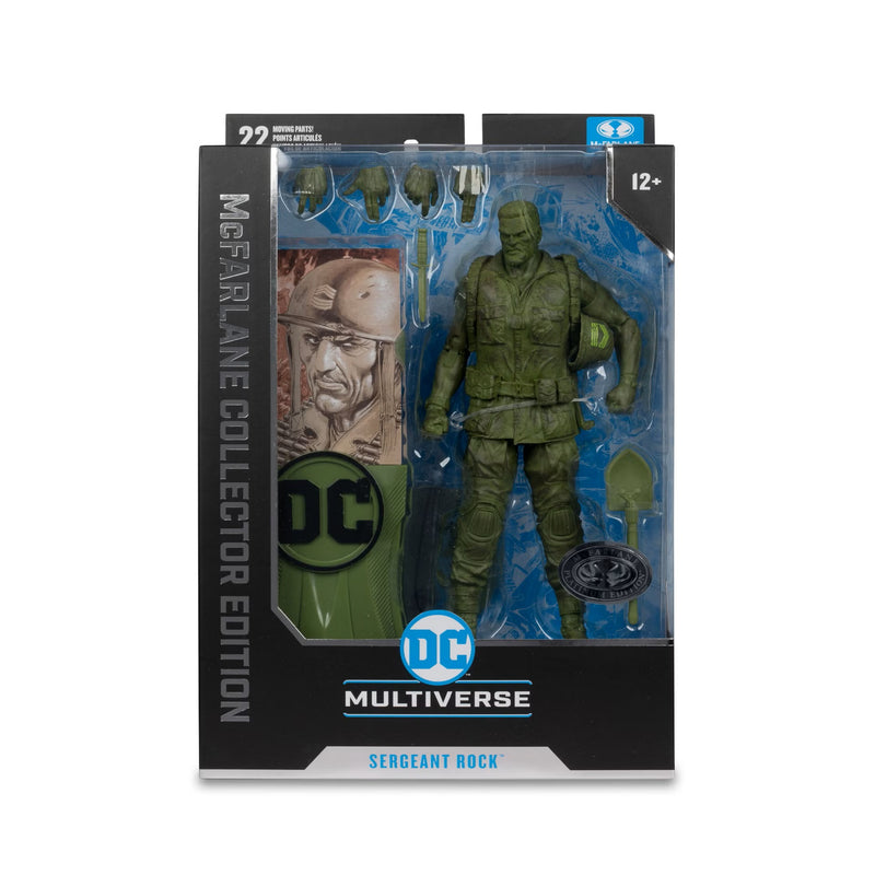 DC Multiverse Sergeant Rock (DC Classic) Collector Edition #14 Chase / Platinum - Action figure -  McFarlane Toys