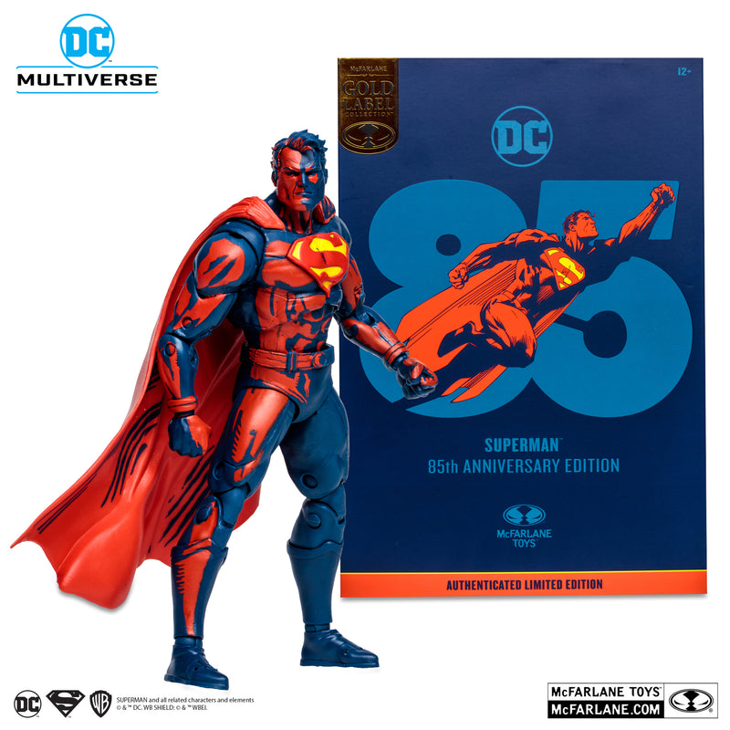 SUPERMAN 85TH ANNIVERSARY (GOLD LABEL) SDCC EXCLUSIVE - Collectables > Action Figures > toys -  McFarlane Toys