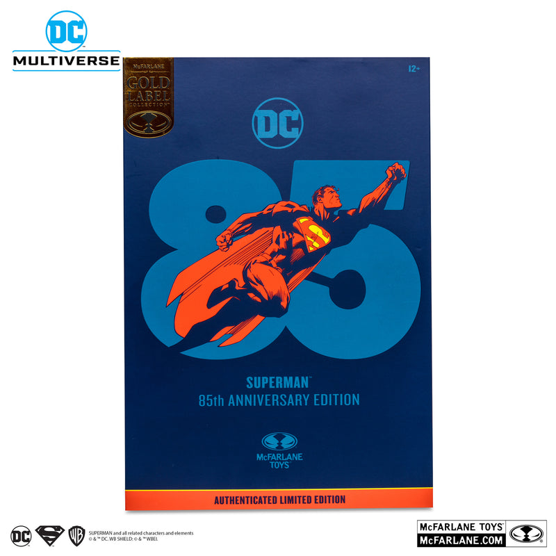SUPERMAN 85TH ANNIVERSARY (GOLD LABEL) SDCC EXCLUSIVE - Collectables > Action Figures > toys -  McFarlane Toys