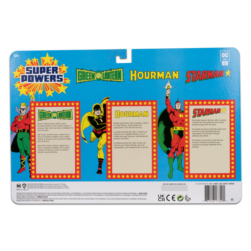 DC DIRECT SUPER POWERS 3 PACK - STARMAN & GREEN LANTERN & HOURMAN (JUSTICE SOCIETY AMERICA) - Collectables > Action Figures > toys -  McFarlane Toys