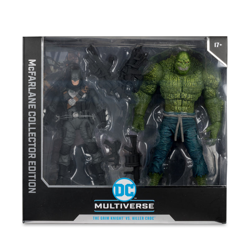 DC Multiverse Collector Edition - Dark Multiverse - The Grim Knight Vs. Killer Croc - Collectables > Action Figures > toys -  McFarlane Toys