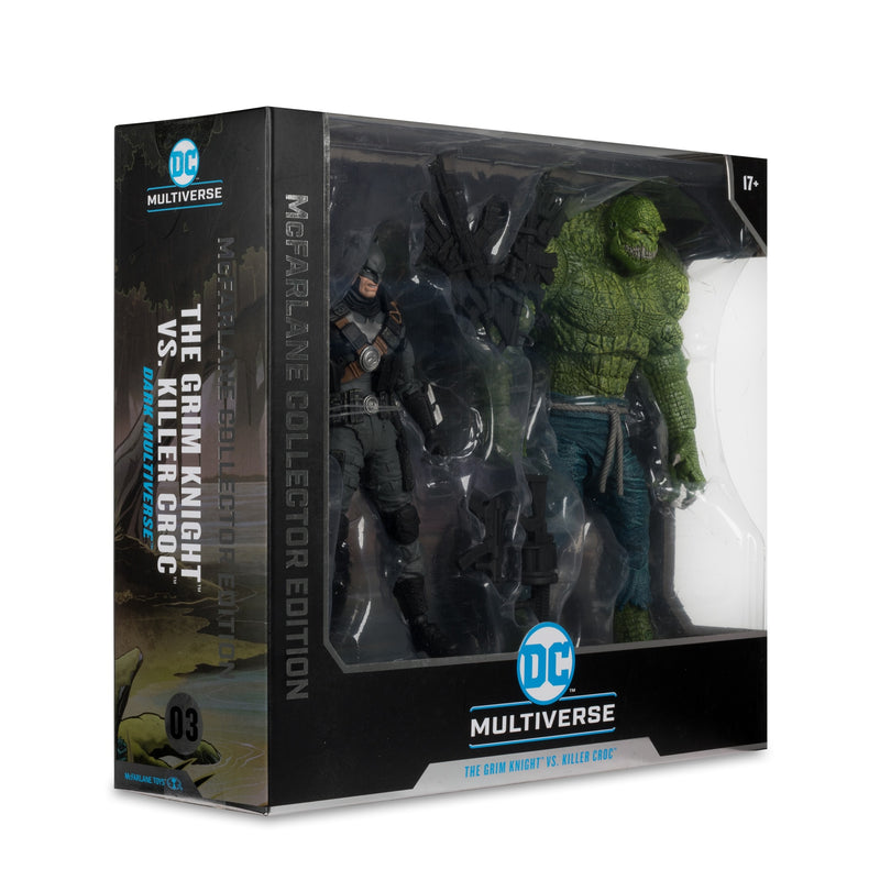 DC Multiverse Collector Edition - Dark Multiverse - The Grim Knight Vs. Killer Croc - Collectables > Action Figures > toys -  McFarlane Toys