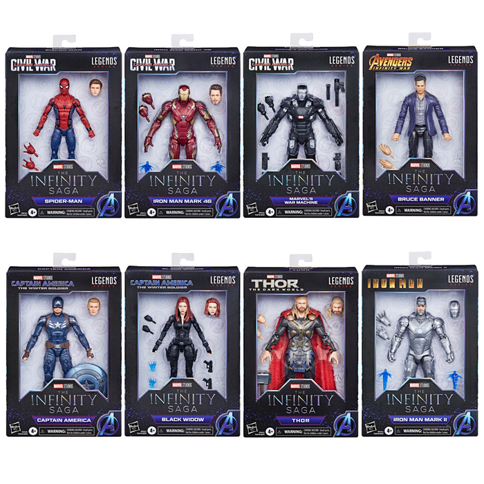 Hasbro - Marvel Legends - The Infinity Saga Wave Set of 8 (preorder Jan) - Collectables > Action Figures > toys -  Hasbro