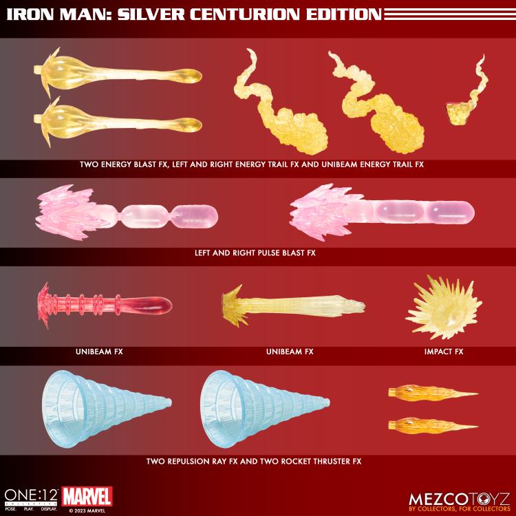 One:12 Collective Iron Man - Silver Centurion (preorder) - Collectables > Action Figures > toys -  MEZCO TOYS