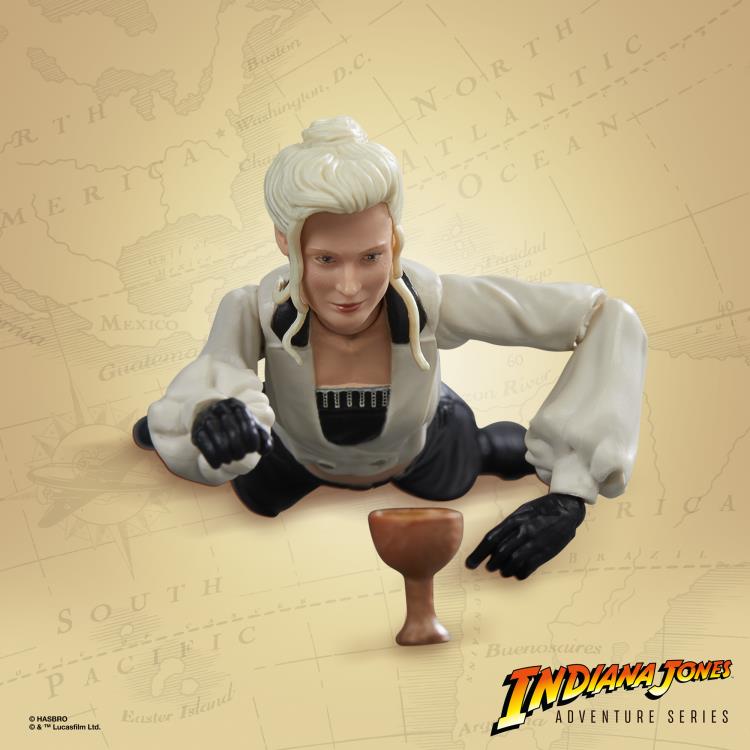 Indiana Jones Adventure Series 6-Inch Scale Action Figures Wave ( Indiana Jones (Last Crusade), Grail Knight, Dr Henry Jones Sr, Elsa Schneider, Doctor Jürgen Voller, Renaldo) Hasbro