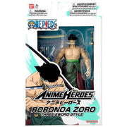 Anime Heroes - One Piece - Roronoa Zoro - Three Sword Style - Collectables > Action Figures > toys -  Bandai