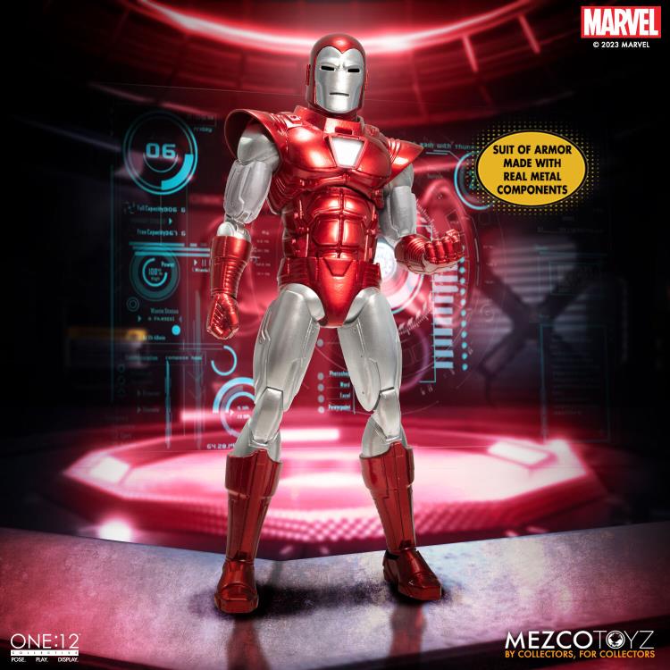 One:12 Collective Iron Man - Silver Centurion (preorder) - Collectables > Action Figures > toys -  MEZCO TOYS