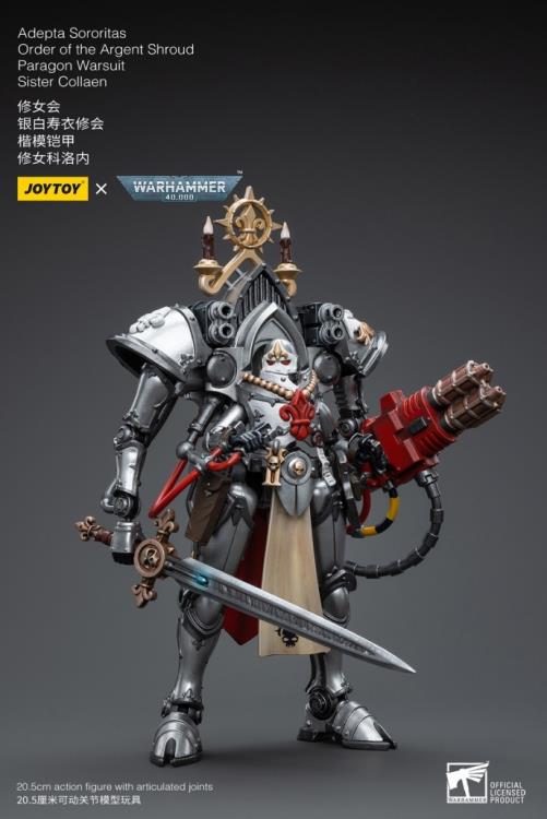 Joytoy - Warhammer 40k - Adepta Sororitas - Order of the Argent Shroud Paragon - Warsuit Sister Collaen - Collectables > Action Figures > toys -  Joy Toy