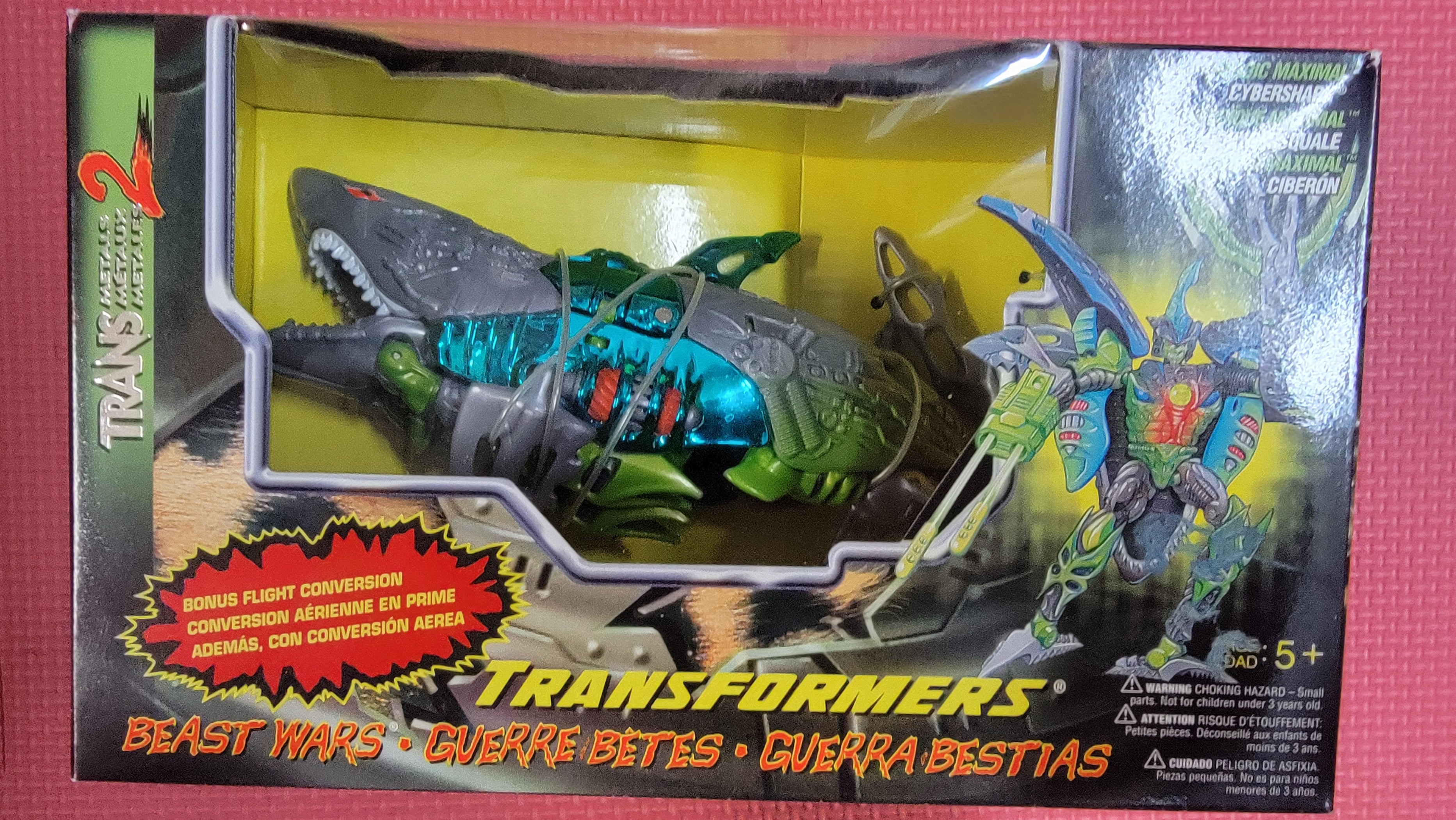 Figurine TRANSFORMERS BEAST WARS : CYBERSHARK - MAXIMAL HASBRO 1997 - G1