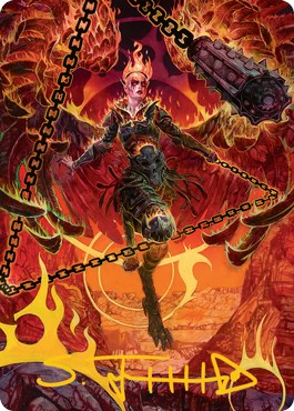 Zariel, Archduke of Avernus Art Card (Gold-Stamped Signature)