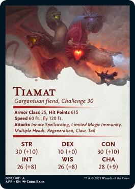Tiamat Art Card (Back)