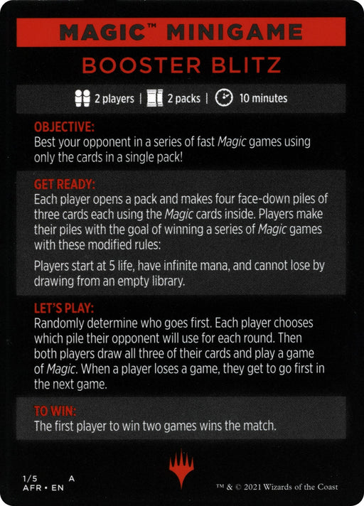 Magic Minigame: Booster Blitz