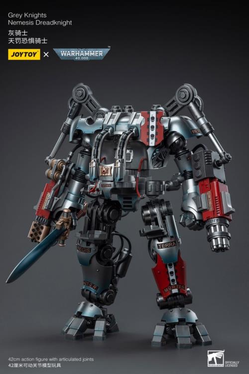 JoyToy - Warhammer 40K Grey Knights Nemesis Dreadknight with Terminator Caddon Vibova (preorder) - Collectables > Action Figures > toys -  Joy Toy