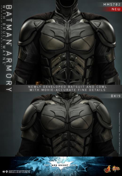 The Dark Knight Rises - Batman Armory with Bruce Wayne 1/6th Scale Collectible Figure - MMS702 - Collectables > Action Figures > toys -  Hot Toys