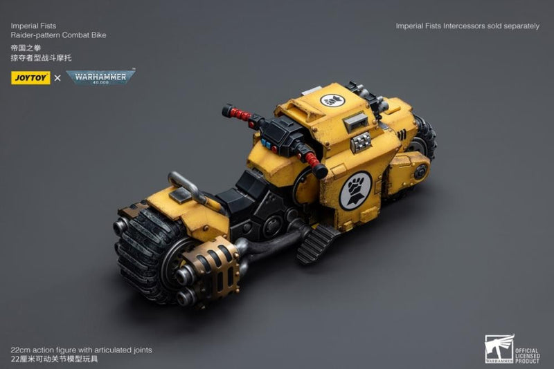 JoyToy - Warhammer 40k - Imperial Fists - Raider-Pattern Combat Bike 1/18 Scale Vehicle - Collectables > Action Figures > toys -  Joy Toy