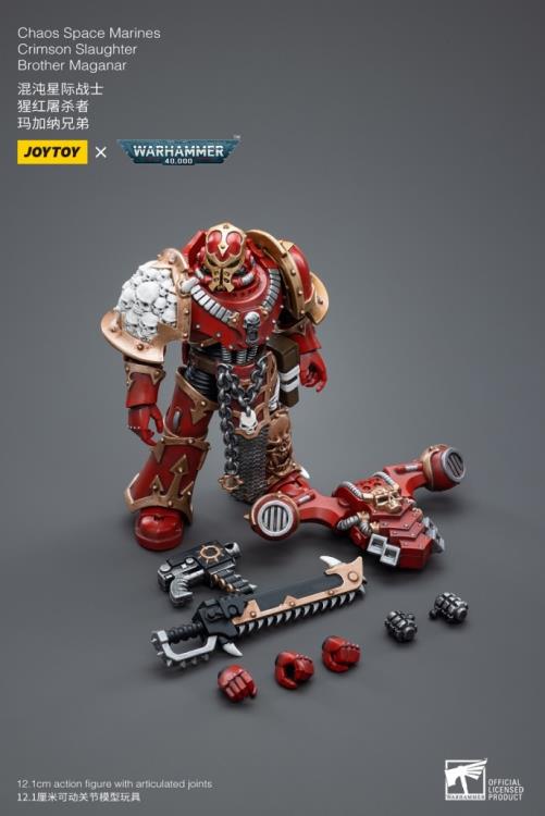 JoyToy - Warhammer 40K - Chaos - Crimson Slaughter - Brother Maganar - Collectables > Action Figures > toys -  Joy Toy
