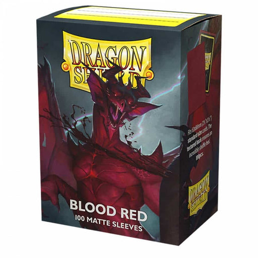 Dragon Shield Matte Sleeves - Blood Red (100-Pack)