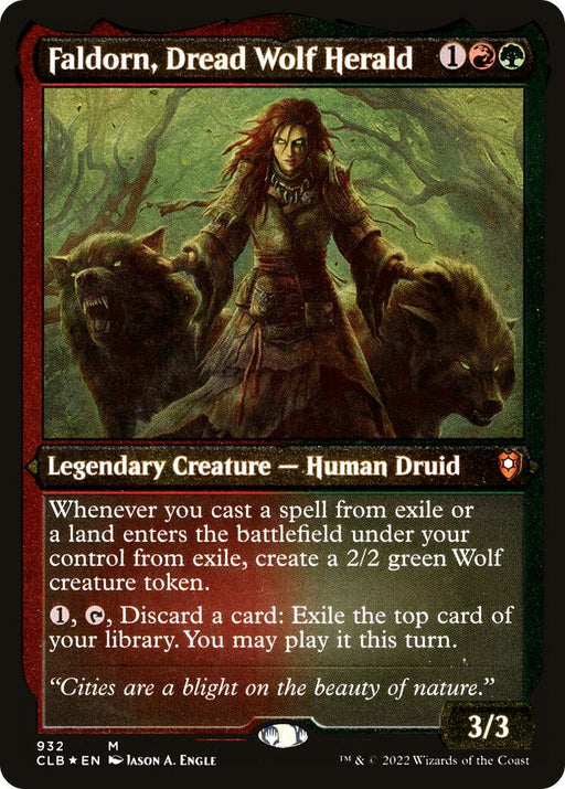 Faldorn, Dread Wolf Herald (Display Commander) - Thick Stock