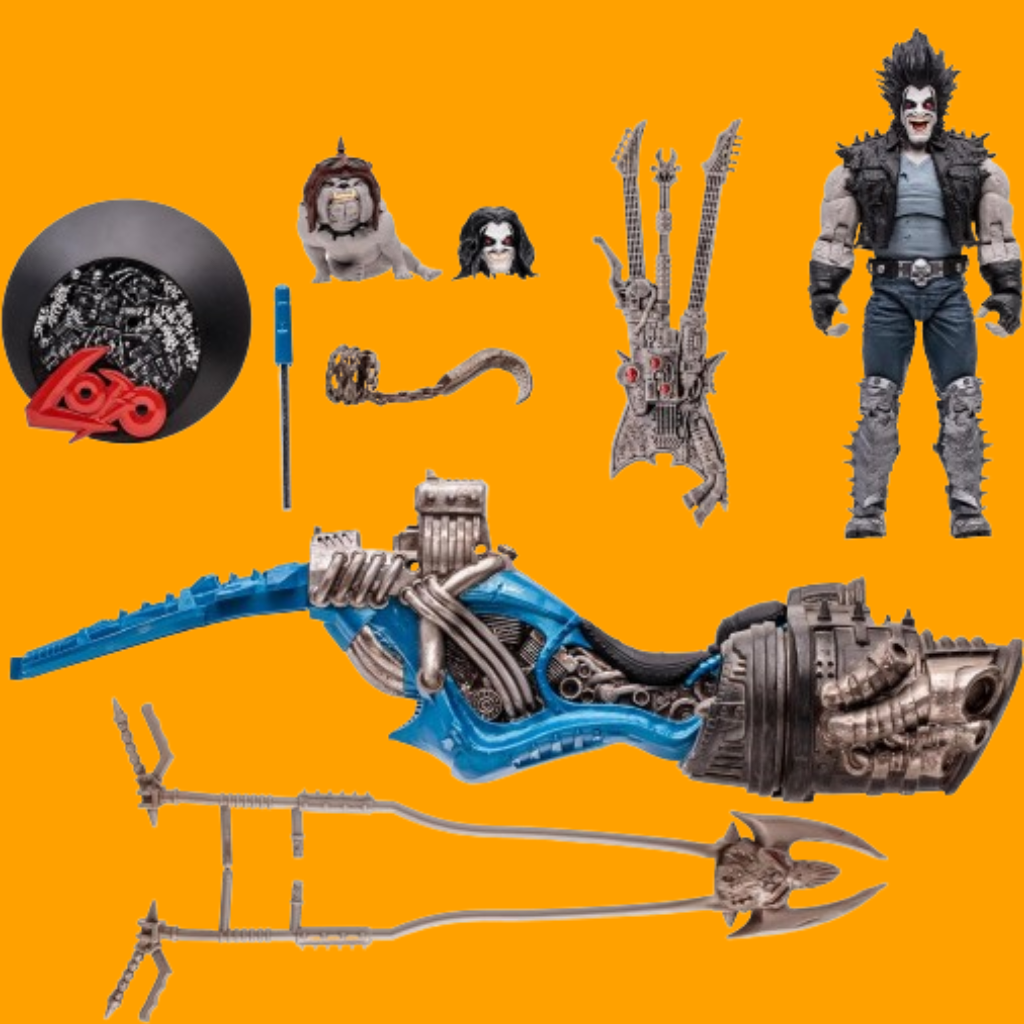 DC Multiverse Lobo & Spacehog - Gold Label - Justice League of America ...