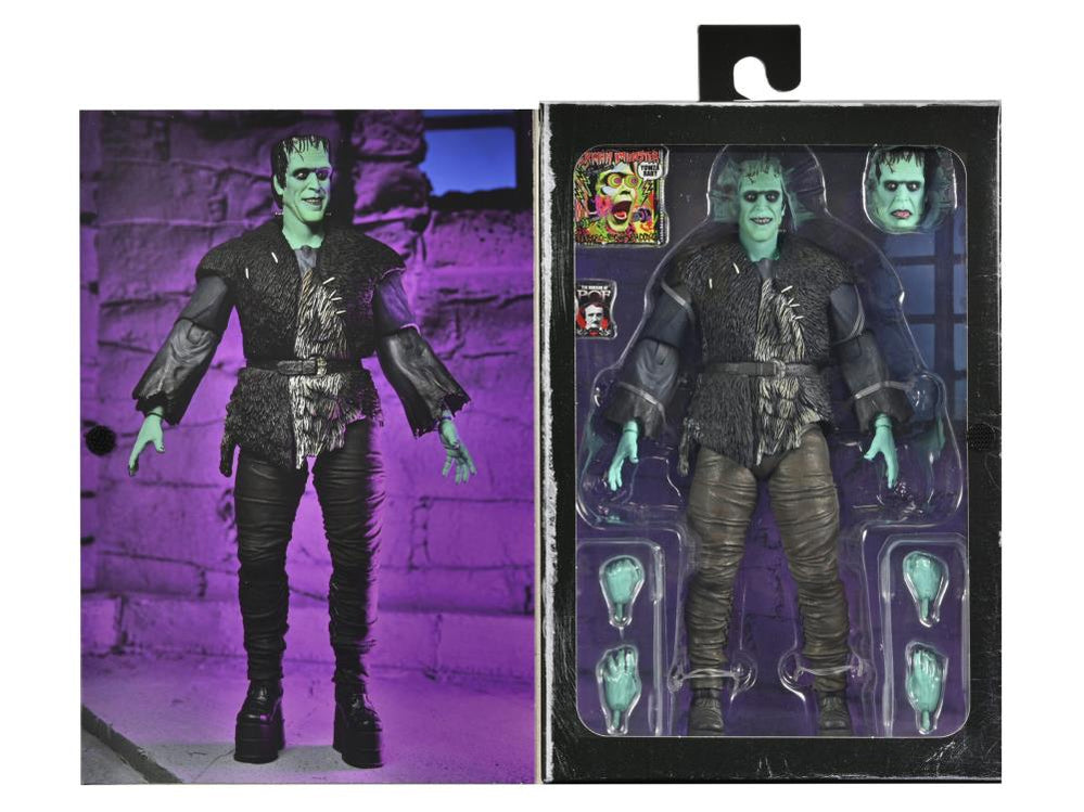 NECA Ultimate Lily Munster 18 Cm - Action Figure Rob Zombie's The Munsters Con Accessori E Teste Intercambiabili