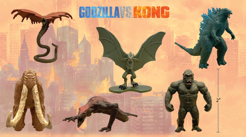 GODZILLA MONSTERVERSE 2" MINI HOLLOW MONSTERS - Collectables > Action Figures > toys -  PLAYMATES