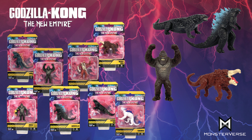 Godzilla X Kong - 2 inch - MINI MONSTERS -  -  PLAYMATES