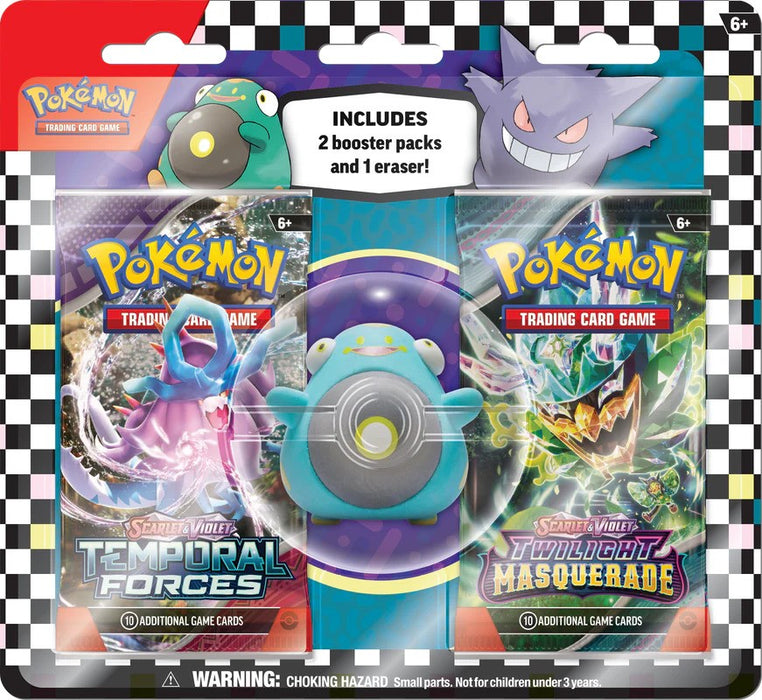 Pokémon TCG: Back to School Eraser Blister Pack 2024 - Bellibolt