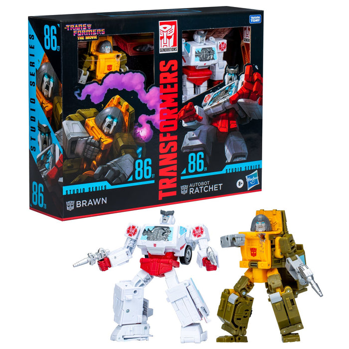 Transformers Studio Series Deluxe The Transformers: The Movie Brawn & Autobot Ratchet  - exclusive