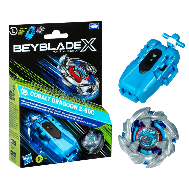 Beyblade X - Cobalt Dragoon 2-60C Launcher Set - Collectables > Action Figures > toys -  Hasbro