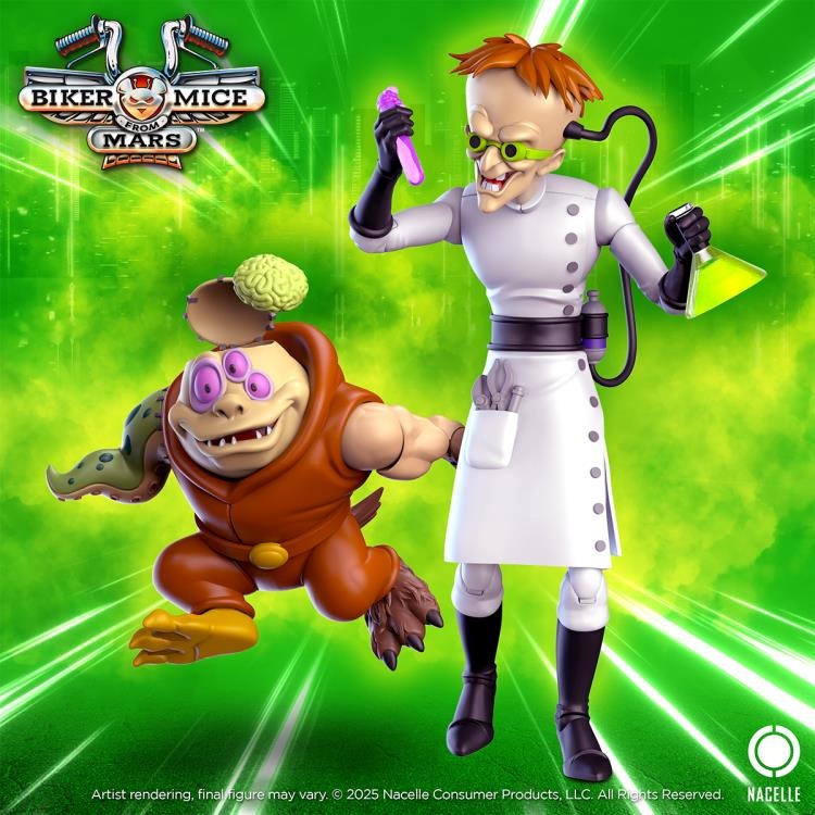 Biker Mice from Mars - Dr. Karbunkle with Fred the Mutant (Preorder Q2 2026) - Collectables > Action Figures > toys -  THE NACELLE COMPANY