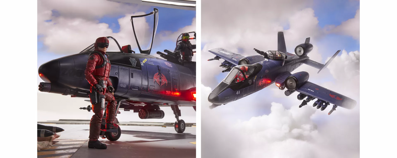 G.I. JOE CLASSIFIED SERIES COBRA RATTLER GROUND ATTACK JET - HASLAB with all the UNLOCKS - Collectables > Action Figures > toys -  Hasbro