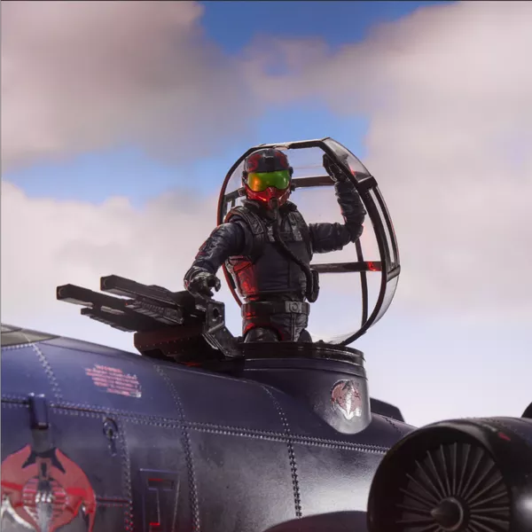 G.I. JOE CLASSIFIED SERIES COBRA RATTLER GROUND ATTACK JET - HASLAB with all the UNLOCKS - Collectables > Action Figures > toys -  Hasbro